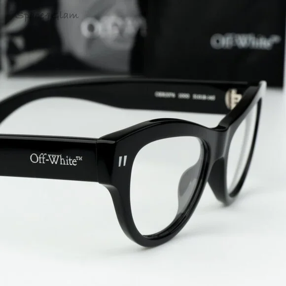 Off-White Men Eyeglasses Black Square OERJ076 STYLE 76 1000 NEW AUTHENTIC - Picture 4 of 8